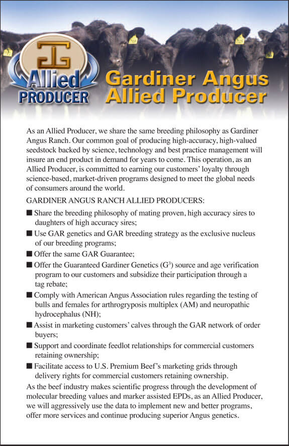 Gardiner Angus Allied Producer statement